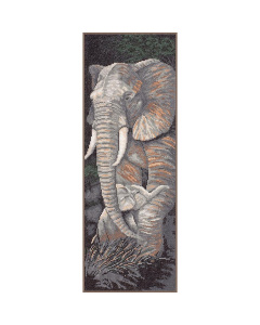 Lanarte PN-0008059 Borduurpakket telpatroon Olifant met jong - STUK