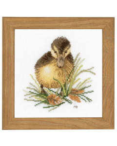 Lanarte PN-0146975 Borduurpakket telpatroon Eendje I  ca. 14 x 14 cm - STUK