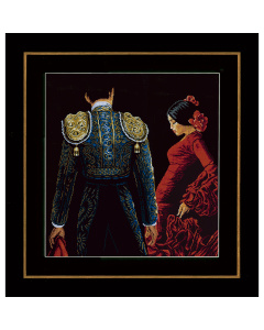 Lanarte PN-0150003 Borduurpakket telpatroon Dansen en passie  ca. 48 x 50 cm - STUK