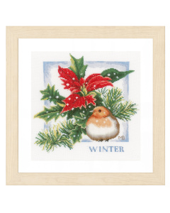 Lanarte PN-0162305 Borduurpakket telpatroon Winter  ca. 25 x 25 cm - STUK