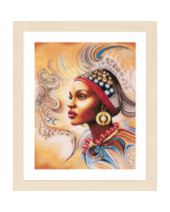 Lanarte PN-0167128 Borduurpakket telpatroon Mother Africa  ca. 38 x 47 cm - STUK