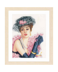 Lanarte PN-0167129 Borduurpakket telpatroon Elegante dame  ca. 36 x 47 cm - STUK