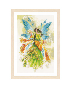 Lanarte PN-0175886 Borduurpakket telpatroon Zomerelf ca. 33 x 52 cm - STUK
