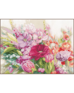 Lanarte PN-0205167 Telpakket kit Bright Florals 47x37cm - STUK