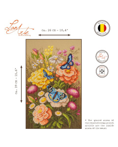 Lanarte PN-0206089 Telpakket kit Mystieke vlindertuin 26x39cm - STUK