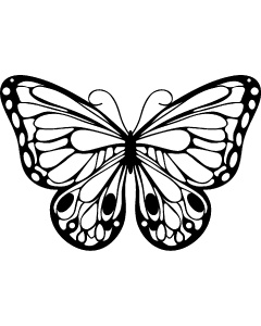 Marabu 0287000000004 Silhouette Sjabloon 15x15 cm 4 romantis butterfly - STUK