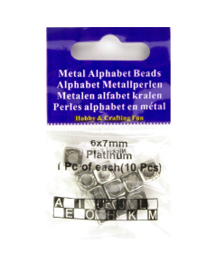 Merkloos 12014.0021 Letterkralen 6x7mm  A-E-H-I-J-K-L-M-O-U - Kaart
