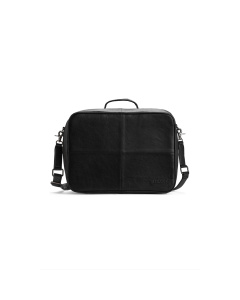 MUUD Mars. Handgemaakt leren tas 29x38x28cm - kleur Black
