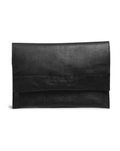 MUUD Hepburn. Handgemaakt leren etui 17x28cm - kleur Black
