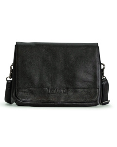 MUUD QB-4618R2 Fee Handgemaakte crossbody tas met opbergruimte voor haak- of breinaalden - kleur Black