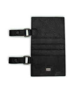 MUUD QB-4624 Carita F Handgemaakte leren etui small 21 x 12 cm - kleur Black