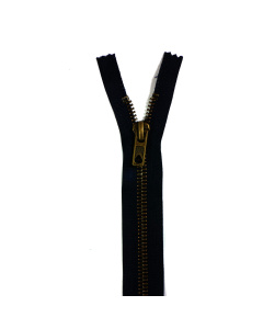 Opti 1809 M60 antiek messing rits 6mm dubbel deelbaar 60 cm - Kleur 000