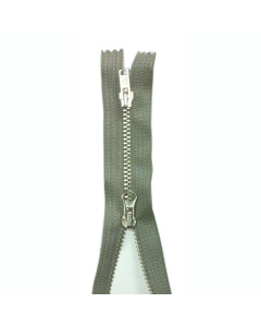 Opti 4911 M40 zilverkleurige metaalrits 4mm dubbel deelbaar 55 cm - Kleur 004