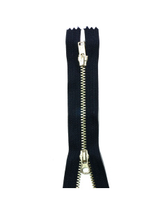 Opti 4911 M40 zilverkleurige metaalrits 4mm dubbel deelbaar 55 cm - Kleur 210