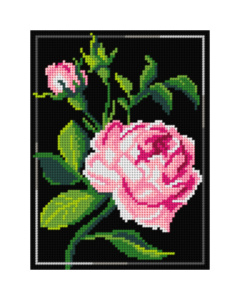 Orchidea 2983F Stramien voorbedrukt Bloem 18 x 24 cm - STUK