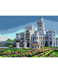 Orchidea 2992R Stramien voorbedrukt Hluboka Castle - STUK
