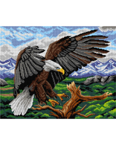 Orchidea 3004M Stramien voorbedrukt Bald Eagle - STUK