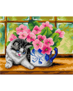 Orchidea 3007H Stramien voorbedrukt In de Window 24 x 30 cm - STUK