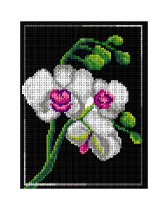 Orchidea 3010F Stramien voorbedrukt Orchidee 18 x 24 cm - STUK