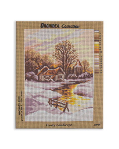 Orchidea 3094J voorbedrukt stramien Winter Landschap 30x40cm - STUK