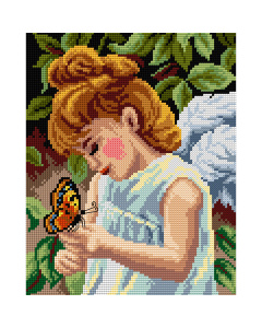 Orchidea 3121H Stramien voorbedrukt Angel 24 x 30 cm - STUK