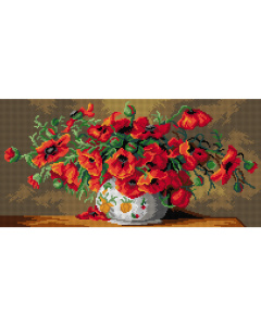 Orchidea 3129J Stramien voorbedrukt Poppies - STUK