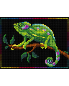 Orchidea 3140F Stramien voorbedrukt Chameleon 18 x 24 cm - STUK