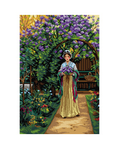 Orchidea 3142Q Stramien voorbedrukt Lila - STUK