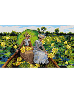 Orchidea 3195R Stramien voorbedrukt Lotus Lillies - STUK