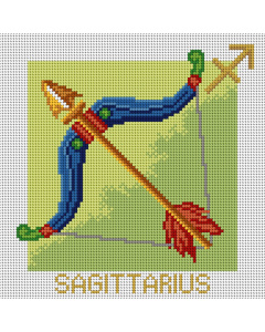 Orchidea 3209H Stramien voorbedrukt Sagittarius 24 x 24 cm - STUK