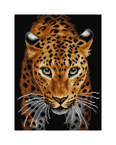 Orchidea 3210J Stramien voorbedrukt Leopard 30 x 40 cm - STUK