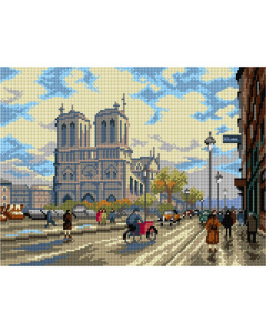 Orchidea 3252J Stramien voorbedrukt Notre Dame 30 x 40 cm - STUK