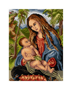 Orchidea 3264J Stramien voorbedrukt Madonna 30 x 40 cm - STUK