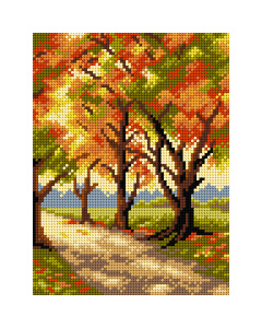 Orchidea 3267F Stramien voorbedrukt Autumn 18 x 24 cm - STUK