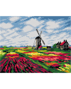 Orchidea 3299H Stramien voorbedrukt Fields 24 x 30 cm - STUK