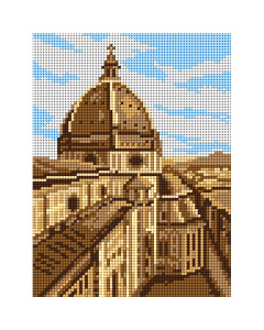 Orchidea 3369F Stramien voorbedrukt Prachtige plek - Kathedraal van Santa Maria del Fiore - STUK