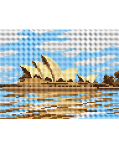 Orchidea 3371F Stramien voorbedrukt Prachtige plek - Sydney Opera House - STUK