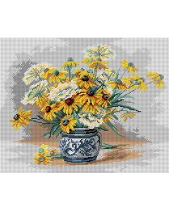 Orchidea 3489M naar Paul de Longpre - Black Eyed Susans 40x50cm - STUK