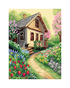 Orchidea canvas 3575J De lente is hier 30x40cm - STUK