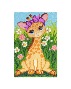 Orchidea 4184 Voorbedrukt knoop kleedpakket giraf 50x74,5cm - STUK