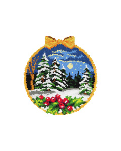 Orchidea 4186 Winter Hangers Latch Hook Kleed - STUK