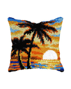 Orchidea 4198 Voorbedrukt knoopkussenpakket zonsondergang 40x40cm - STUK