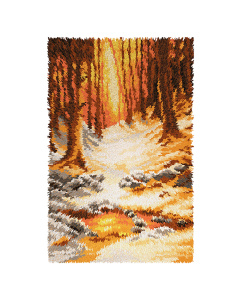 Orchidea 4225 Voorbedrukt knoop kleedpakket Woud 50x74,5cm - STUK
