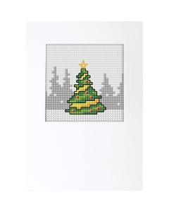 Orchidea 6309 Kruissteek borduurpakket Kerstboom 10,5x15cm - STUK