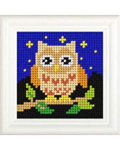 Orchidea 6716 Voorbedrukt borduurpakket  Uil 11x11 cm - STUK