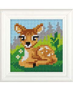 Orchidea 6717 Voorbedrukt borduurpakket  Hert 11x11 cm - STUK