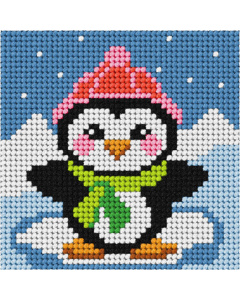 Orchidea 6732 My First voorbedrukt borduurpakket  Pingouin 10,5x10,5cm - STUK