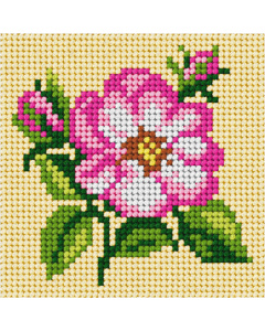 Orchidea 6748 My First voorbedrukt borduurpakket  Roos 10,5x10,5cm - STUK