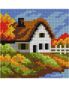 Orchidea 6756 My First voorbedrukt borduurpakket  Herfst 10,5x10,5cm - STUK