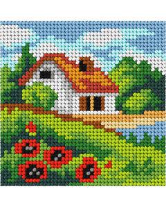 Orchidea 6757 My First voorbedrukt borduurpakket  Zomer 10,5x10,5cm - STUK
